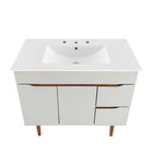 Modway - Harvest 36" Vanette de salle de bain - Gris blanc-Deux tiroirs de rangement