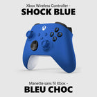 Xbox - Manette sans fil - Shock Blue -Ne ratez plus jamais votre cible grâce à la poignée texturée sur les gâchettes, sur les boutons et à l’arrière