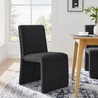 Modway - Emory Tissu tapis Fauteuil d’appoint de salle à manger in Ébène-Rembourrage en mousse dense