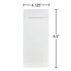 JAM Paper -  Enveloppes d'affaires n° 10 Strathmore blanches, 4,13 x 9,5 po, paq./500 (191249H)-Poids du papier : 28 lb