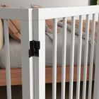 PawHut - Barrière pour animaux autoportante, pliable avec pieds de support - blanc-Couleur : Blanc 