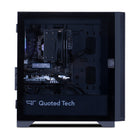 Quoted Tech - Ordinateur de bureau de jeu Shield - AMD Ryzen 7 7800X3D - NVIDIA RTX 5070 - 32 Go de RAM - SSD NVMe 2 To - Windows 11-32GB DDR5 5600MHz