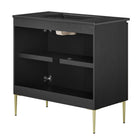 Modway - Alchemist 36" Vanette de salle de bain - Noir noir-MDF Construction