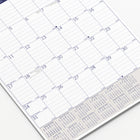 Blueline - 2027 Calendrier mural mensuel DuraGlobe - 12 po x 17 po - bilingue-Un mois par feuille, un bloc légèrement ligné par jour