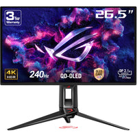 ASUS - Moniteur de jeu ROG Swift 27 po UHD 4K QD-OLED - PG27UCDM-Moniteur de jeu QD-OLED 4K de 26,5 pouces (3840 x 2160) avec un taux de rafraîchissement de 240 Hz et un temps de réponse de 0,03 ms