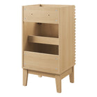 Modway - Render 18" Armoire de toilette de salle de bain (lavabo non inclus) - Chêne-Matchs non inclus