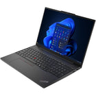 Lenovo - Ordinateur portable ThinkPad E16 Gen 2 16 po - AMD Ryzen 5 7535U - SSD 256 Go - 16 Go de RAM - Windows 11 Pro - Noir-La saisie est confortable, même en basse lumière, grâce au clavier pleine taille