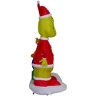 GEMMY - Grinch et Max gonflables de Noël avec cadeaux - 180 cm x 125 cm-Se gonfle automatiquement en quelques secondes