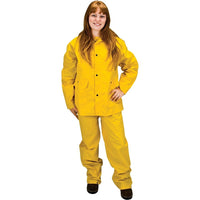 Zenith Safety - Vêtements Imperméables Rz100, Polyester/Pvc, Petit, Jaune, paquet de 5-Couleur Jaune