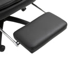 Vinsetto - Chaise de bureau à haut dossier avec repose-pieds et hauteur réglable - noir-Garantie limitée du fabricant de 90 jours