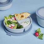 Mepal - CIRQULA boîte bento 250+250+500 mL/8+8+17oz Bleu-Étanches