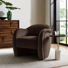 Modway - Compose Performance Velvet Chaise d’accent - Marron chocolat-Tissu de velours Performance