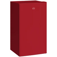 HOMCOM - Mini réfrigérateur avec congélateur et porte réversible - rouge-Combine réfrigérateur et congélateur avec une capacité de 3,2 pi³ pour divers besoins de stockage alimentaire 