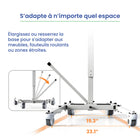 Mobile Patient Lift - Élévateur de patient Freedom Everylift avec siège à sangle-Matériau du cadre : acier ; matériau du siège : nylon + EVR ; accoudoirs : nylon et mousse de polyuréthane (PU)