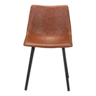 Zuo - Daniel Chaise de salle à manger - Brun vintage - Ensemble de 2-Confort moelleux et matériaux durables