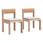 Zuo - Island Chaise de salle à manger - Blanc - Ensemble de 2-Assemblage requis
