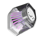 Hecate - Haut-parleurs de jeu Hecate G2000 Pro 2.0, son ambiophonique virtuel 7.1, RGB, Bluetooth, puissance de crête de 64 W et éclairage TempoFlow – Blanc-La conception arrière transparente fusionne harmonieusement lumière et acoustique, là où l’énergie et l’espace-temps se rencontrent. Le son et la lumière ne font qu’un, la lueur transmettant la puissance audio. Activez le moteur d’énergie et lancez votre aventure esports