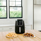 Ninja - Friteuse à air XL de 5,5 qt - Noir/Gris-4 Fonctions en 1 - Air Fry (frire à l'air chaud), Roast (rôtissage à l’air chaud), Reheat (réchauffer), Dehydrate (déshydrater)