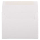 JAM Paper Enveloppes d'invitation Strathmore A7 - 5,25 x 7,25 po - Lin blanc brillant - paquet de 50-Taille : A7 (5,25 x 7,25 pouces)