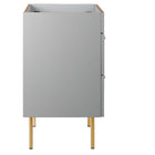 Modway - Daybreak 24" Armoire de toilette de salle de bain (lavabo non inclus) - Gris clair-Capsules de pied non marquées