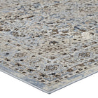 Modway - Elqenna Turc floral vintage orné Tapis de 5 pi l x 8 pi L - Bleu et crème-Matériel durable
