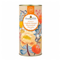 Grandma Wild's - Tube botanique floral de biscuits pur beurre à la marmelade d'orange anglaise - 150 g-Préparés avec 26 % de beurre doux salé