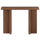 Hudson&Canal - Console Dimitra 42" L - Noyer satiné-La table est fabriquée à partir de matériaux MDF de haute qualité et durables