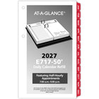 AT-A-GLANCE – Recharge de calendrier de bureau quotidien 2027 avec onglets mensuels 2 pages/jour – 6 po H x 3 1/2 po l – anglais-Format des pages : 6 po H x 3 1/2 po l