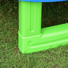 Outsunny - Trampoline pour enfants 84,75 po avec filet de sécurité et fermeture éclair intégrée - bleu-Pour les enfants, comme élément d'installation d'une salle de sport à la maison 