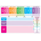 Ashley Productions - ASH91025-10 Tableau Smart Poly - 13" x 19" - Valeur de position - Paquet de 10-Surface inscriptible/effaçable, à utiliser avec des marqueurs effaçables à sec ou à base d'eau et des crayons lavables.