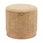 Zuo - Fije Pouf de rangement - Jaune ocre-Pieds en caoutchouc aidant à protéger les surfaces de plancher
