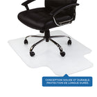 Mount-It! - Tapis de chaise avec rebord, 35,5 po x 47 po, vinyle transparent-Idéal pour la maison, le bureau ou la chambre à coucher