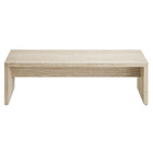 Modway - Mirella 62" Imitation Travertin Long Bench - Travertin-Assemblée requise