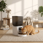 PawHut - Distributeur automatique de nourriture pour chat, WiFi 2,4G, contrôle intelligent par application, distributeur de nourriture pour animaux 8L-Capacité de 32 tasses/8L permettant de stocker suffisamment de nourriture sèche pour nourrir vos animaux pendant plusieurs jours  
