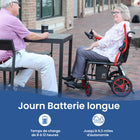 Journey - Air Elite Fauteuil électrique pliant léger - bleu-Se plie en quelques secondes sans outils pour un rangement et un transport facilités