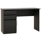 HOMCOM - Bureau moderne pour ordinateur - 47,25 po L x 19,75 po l x 29,5 po H - noir-Le bureau de style moderne s’harmonise avec tout décor dans votre maison ou bureau