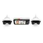 Motorola - Moniteur bébé vidéo PIP1510 Connect Wi-Fi motorisé - Blanc - Ensemble de 2 caméra-Surveillance de la température - Sachez si la chambre de votre petit est trop chaude ou trop froide