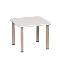Beleduc Furniture - table carrée de classe Santino  - 60 L x 60 W cm - blanc-Table carrée pour les écoles, les garderies, les salles de jeux et les maisons