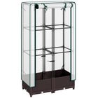 Outsunny - jardinière surélevée 31,5 po L x 15,7 po l x 48,8 po H avec treillis - brun-Des treillis de soutien offrent un espace suffisant pour la croissance des plantes
