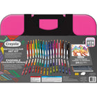 Crayola - Ensemble couleurs et croquis, Pink-La mallette est souple mais résistante et se ferme par une fermeture éclair pour vous permettre d'emporter votre créativité partout avec vous!