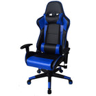 Nicer Furniture - chaise de jeu de style course - bleu-Revêtement en PVC durable et maille respirante pour un confort optimal.  