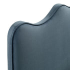 Modway - Athena Velours de performance résistant aux taches Tête de lit King Size, Bleu Cadet-7
