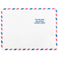 JAM Paper Enveloppes Tyvek, 10 x 13 po, extrémité ouverte, poste aérienne blanc, 250/paquet-Enveloppes de poste aérienne Tyvek