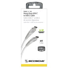 Scosche - Câble USB-C à USB-C de service rigoureux - 1,2 m (4 pi) - blanc-Le câble tressé offre une flexibilité, une résistance et une durabilité sans enchevêtrement