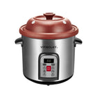 Vitaclay - Marmite multi-crock'n biologique intelligente - 6,5 qt.-Notre réglage à basse température ajoute un bonus supplémentaire - yogourt crémeux riche en probiotiques. Découvrez le secret culinaire de la nature pour une bonne santé et vitalité - de l’argile non émaillée. L’argile organique active les enzymes et les minéraux dans vos aliments, de sorte qu’elle extrait des saveurs et des nutriments supplémentaires de vos recettes. L’argile est également alcalinisante, paramagnétique et infrarouge. L’argi