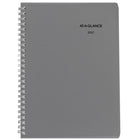 AT-A-GLANCE - Agenda hebdomadaire/mensuel traditionnel 2027 - 11 po H x 8 1/2 po l - gris - bilingue-12 mois avec onglet : janvier 2027 à décembre 2027