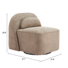 Zuo - Kakao Chaise pivotante - Brun olive-6