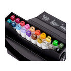 Crayola - Ensemble de 20 marqueurs double pointe à base d'alcool - pointe fine et pointe oblique -  paquet de 20-Rangement portatif pour la créativité en toutes circonstances : comprend UN étui de rangement compact pour garder vos marqueurs bien rangés et prêts pour la prochaine vague d'inspiration