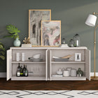 Hudson&Canal - Table de buffet Alston 68" L - Aulne blanc-Dimensions du produit : 15,5" L x 68" l x 29" H