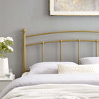 Modway - Abigail Métal Tête de lit Queen, Or-Style de ferme moderne